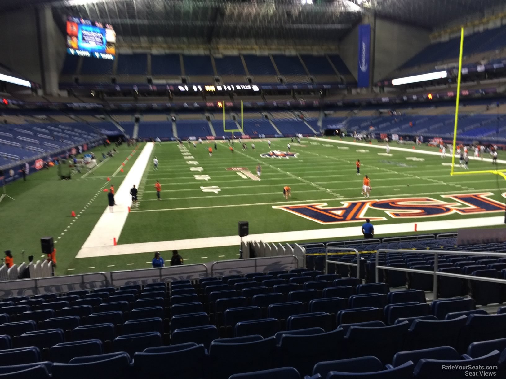 section 125, row 18 seat view  for football - alamodome
