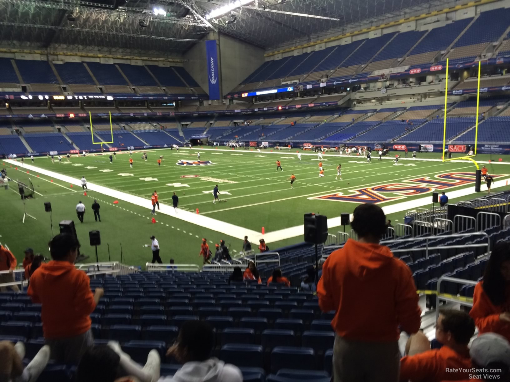 section 127, row 18 seat view  for football - alamodome