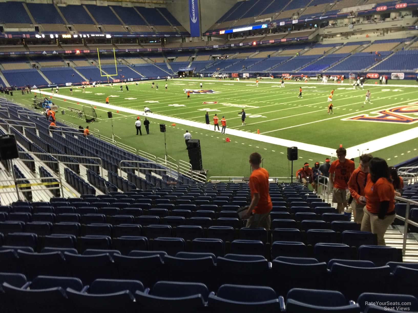 section 128, row 18 seat view  for football - alamodome