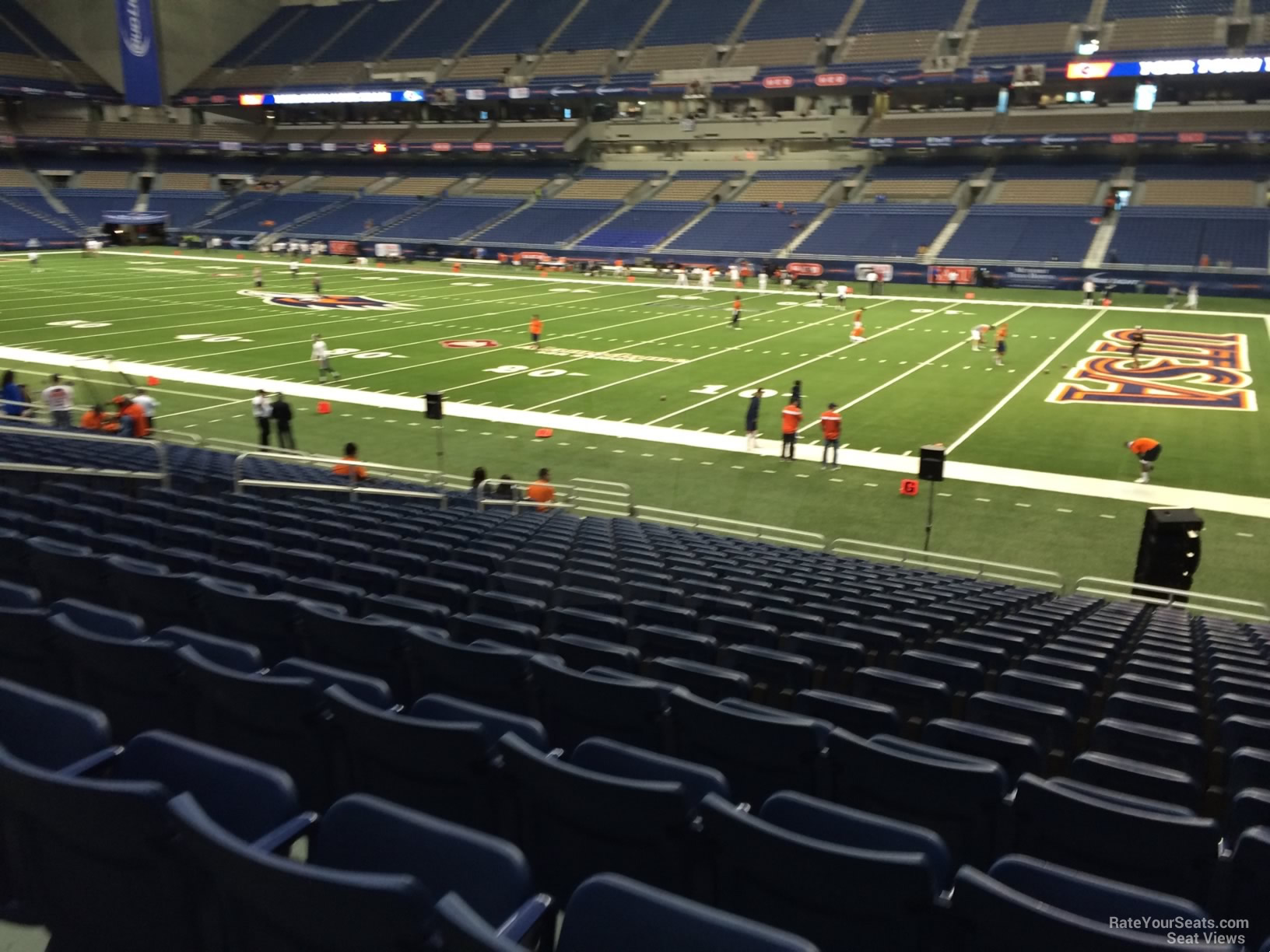 section 130, row 18 seat view  for football - alamodome
