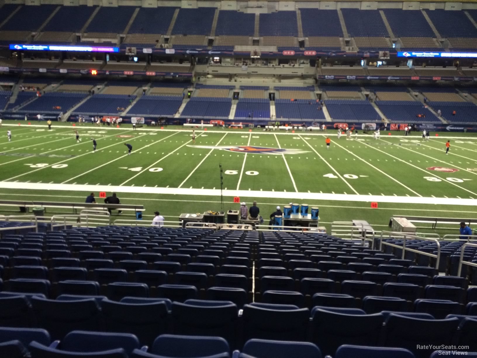 section 134, row 18 seat view  for football - alamodome