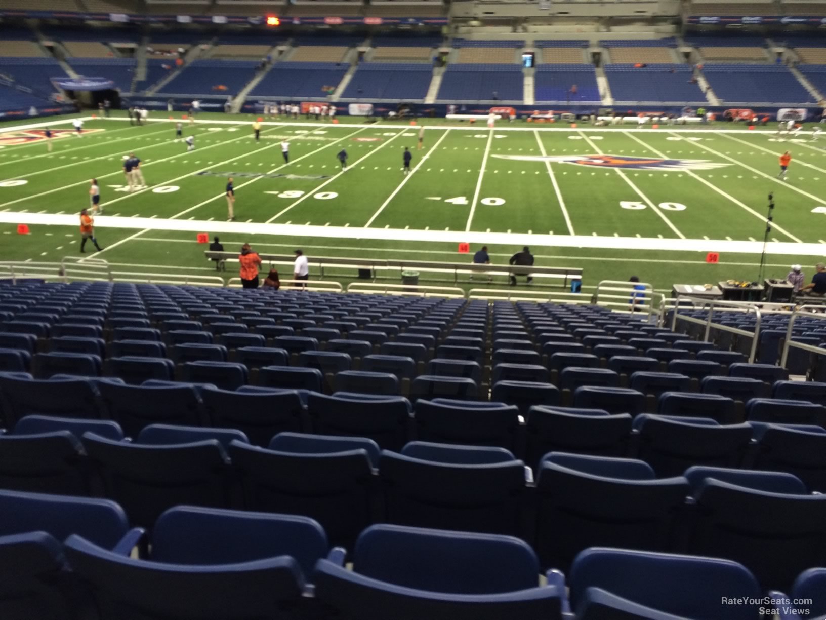 section 135, row 18 seat view  for football - alamodome