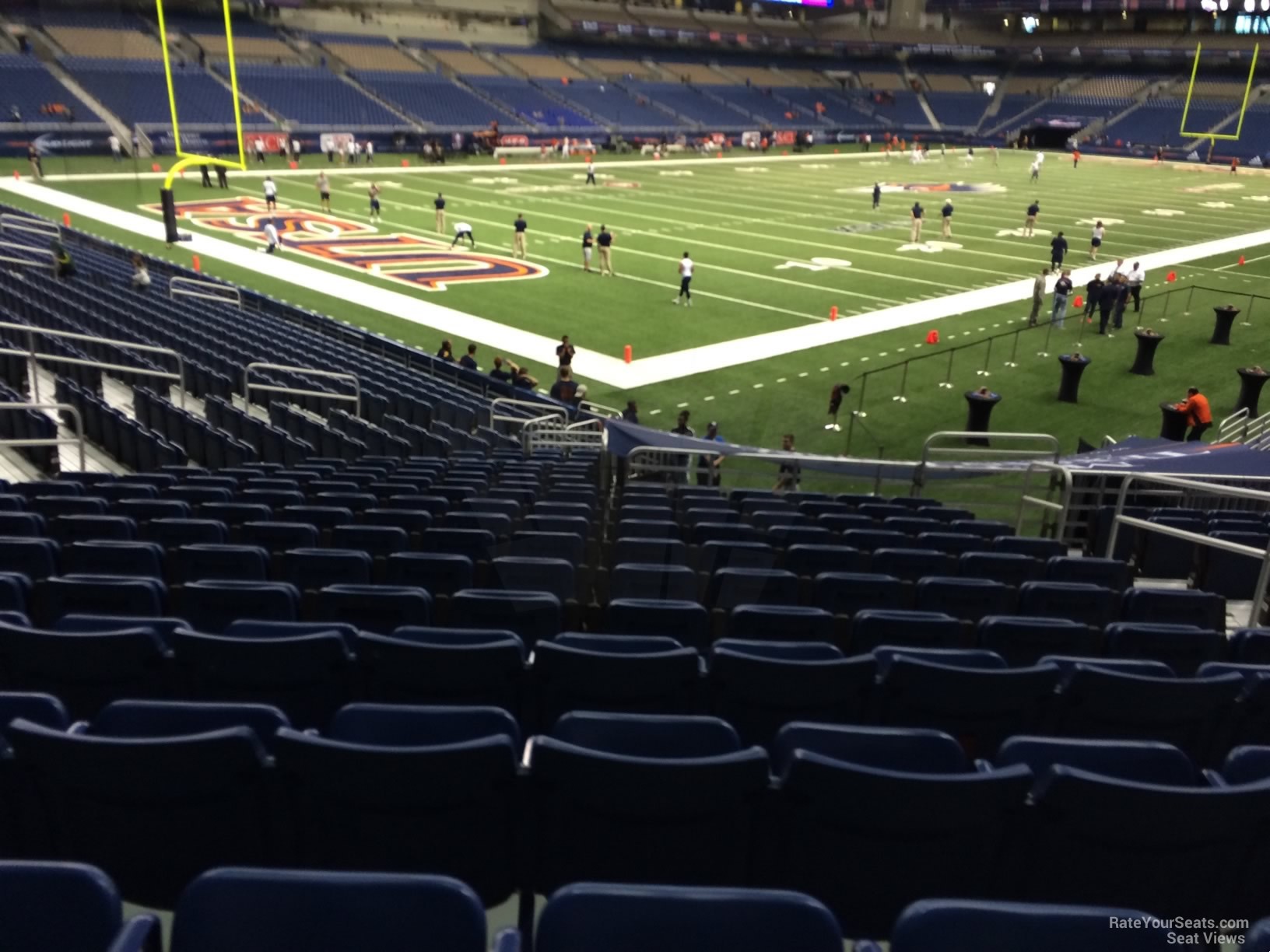 section 141, row 18 seat view  for football - alamodome