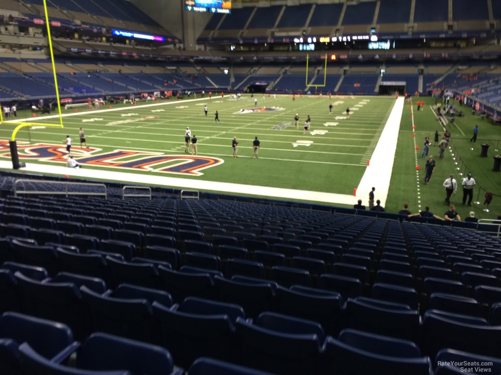 section 143, row 18 seat view  for football - alamodome