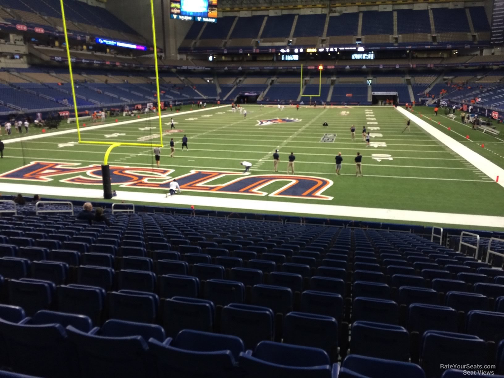 section 144, row 18 seat view  for football - alamodome