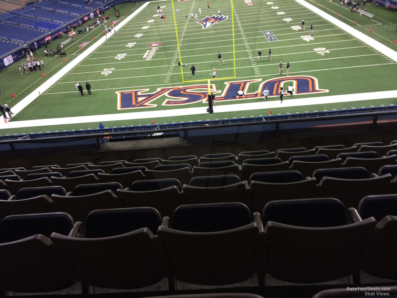 section 201, row 5 seat view  for football - alamodome