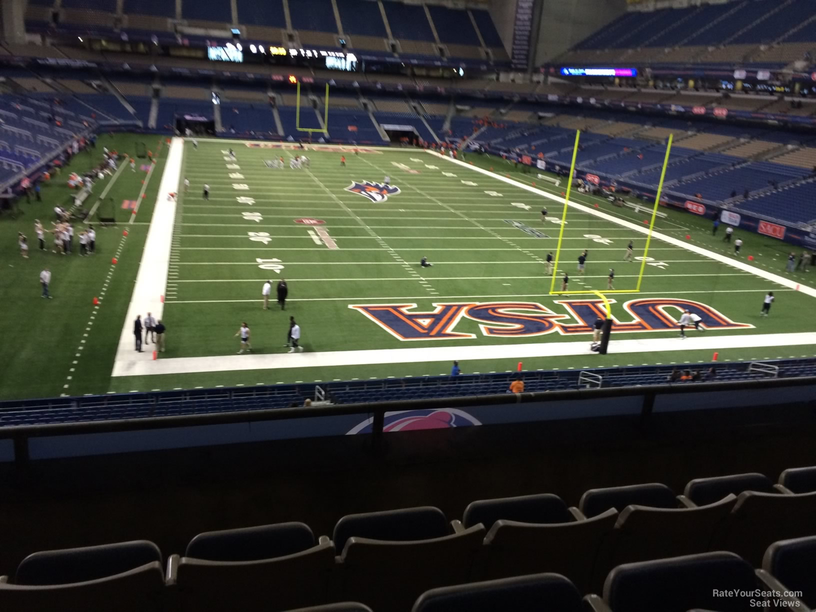 section 203, row 5 seat view  for football - alamodome