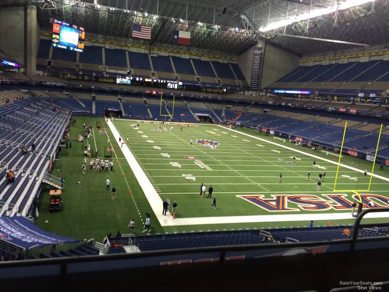 section 204, row 5 seat view  for football - alamodome