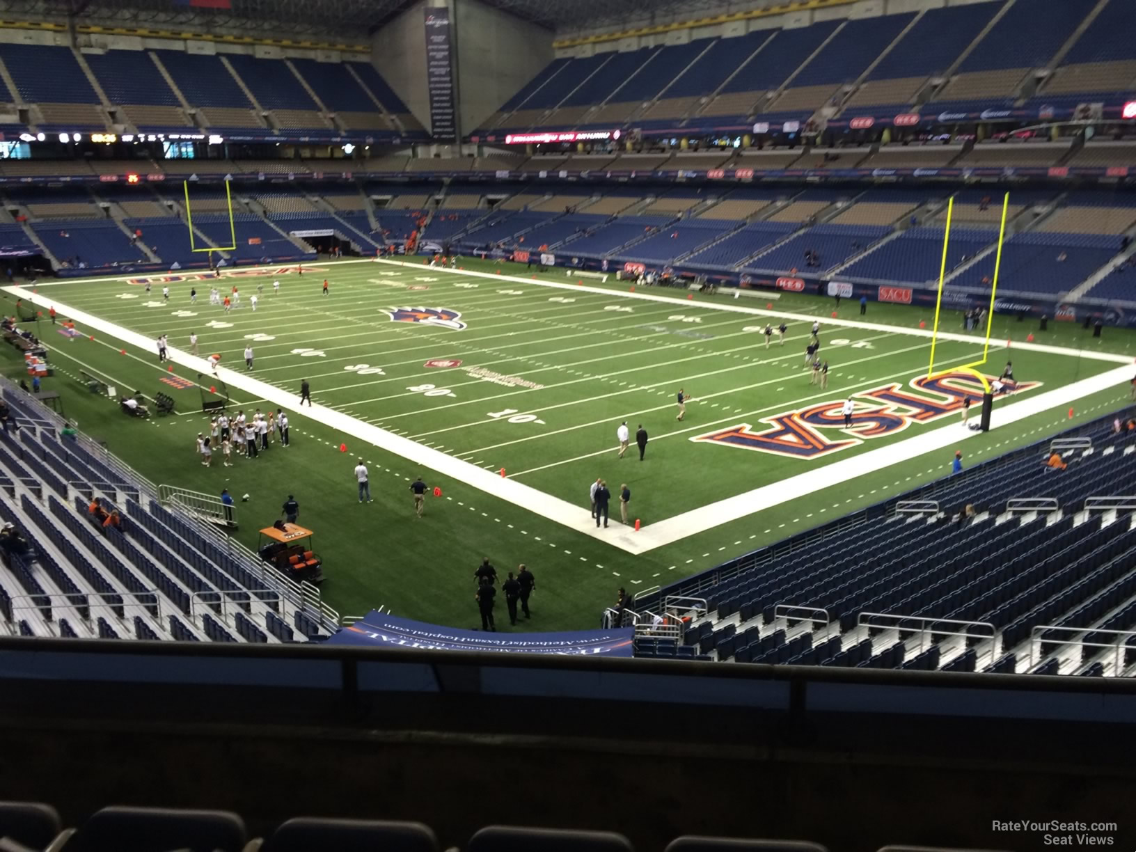 section 205a, row 5 seat view  for football - alamodome
