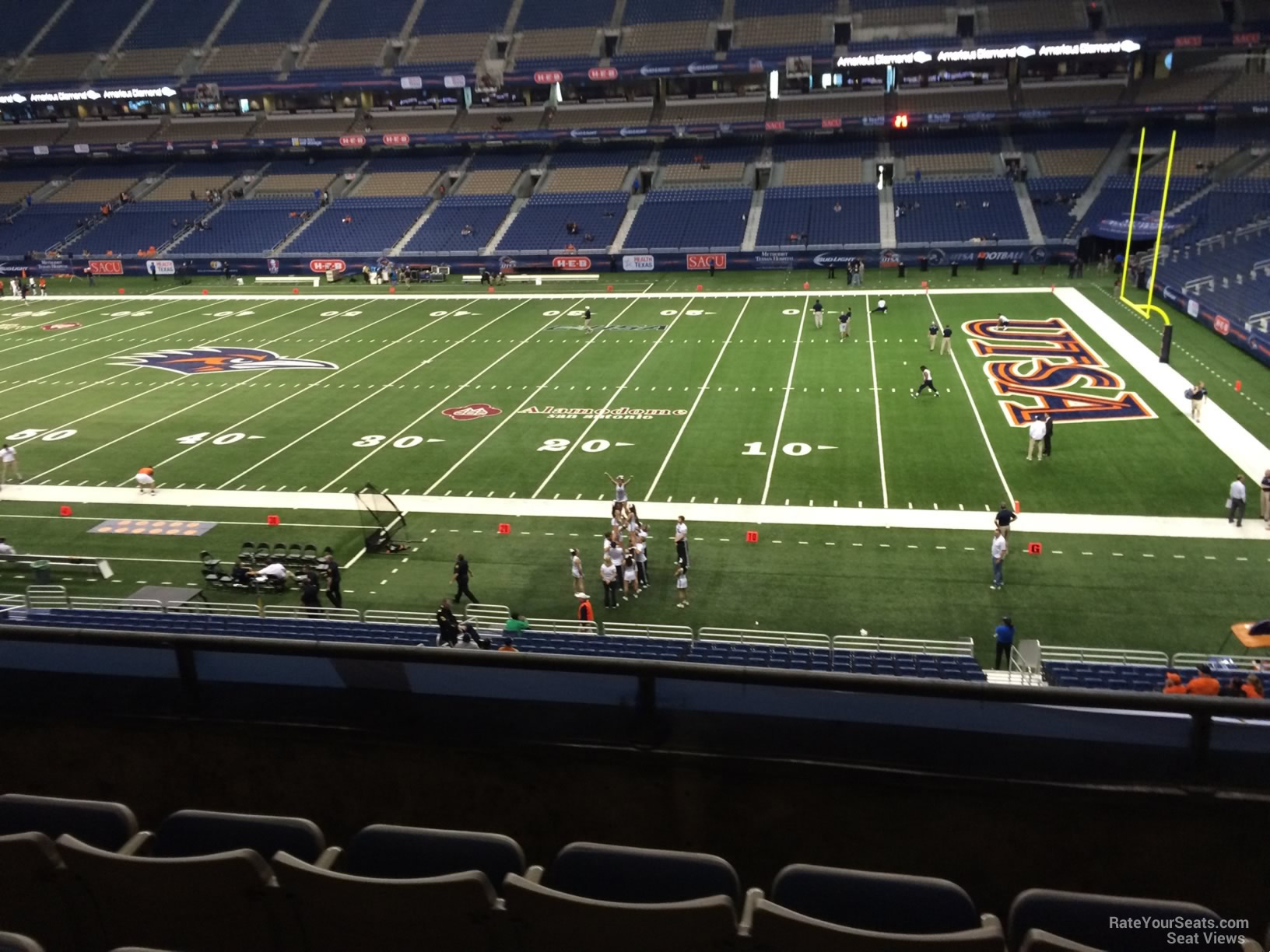 section 209, row 5 seat view  for football - alamodome