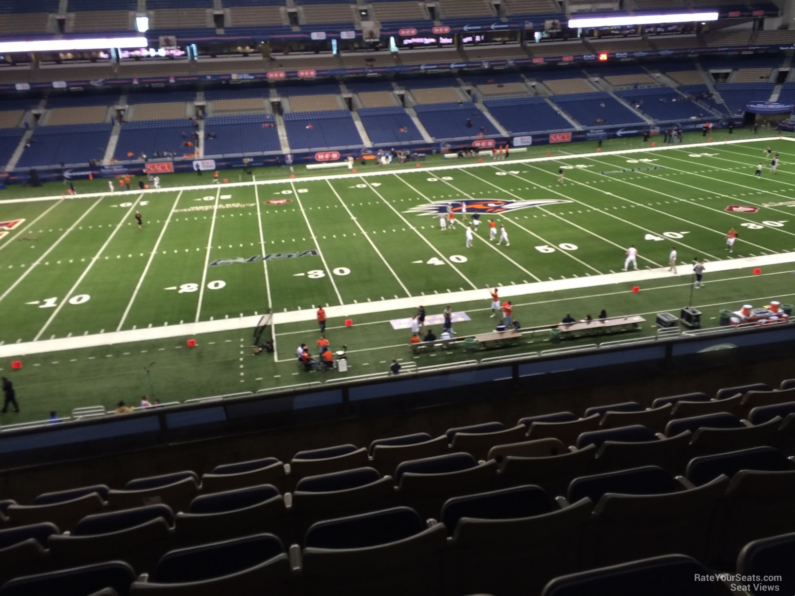 section 214, row 5 seat view  for football - alamodome