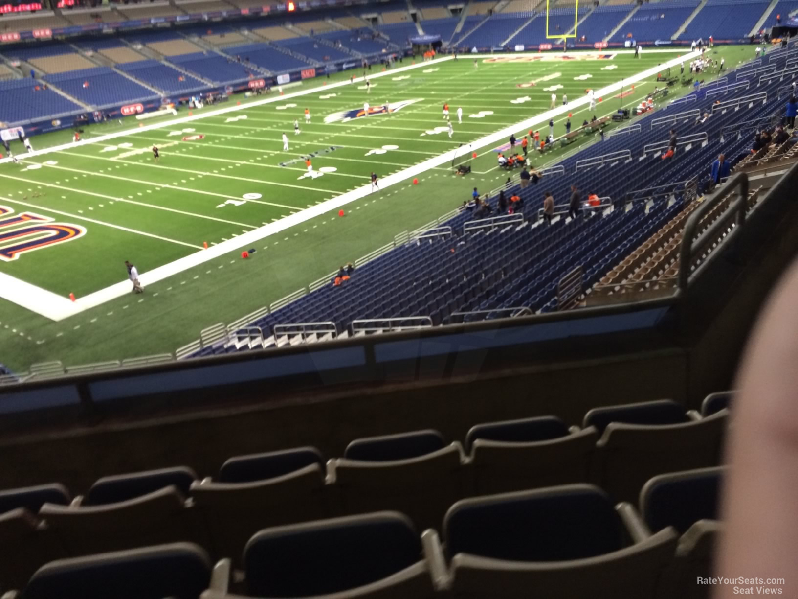 section 218, row 5 seat view  for football - alamodome