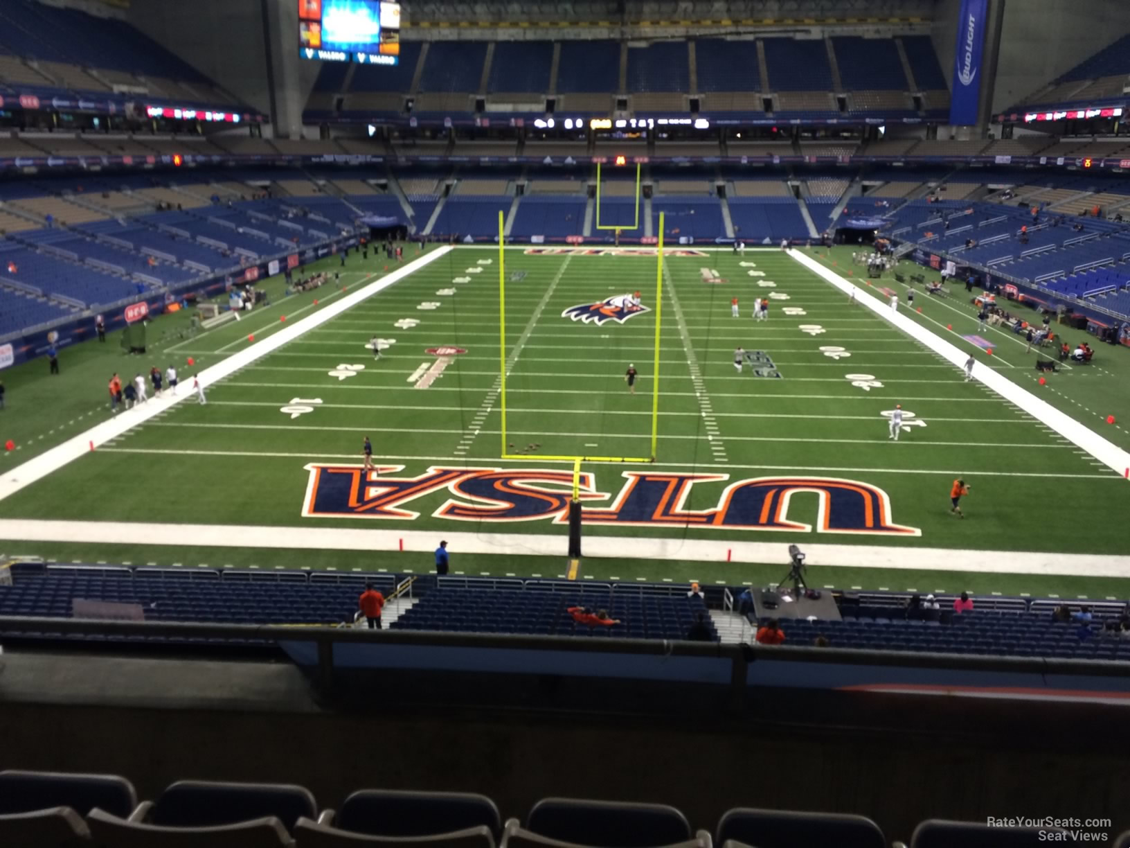 section 223, row 5 seat view  for football - alamodome