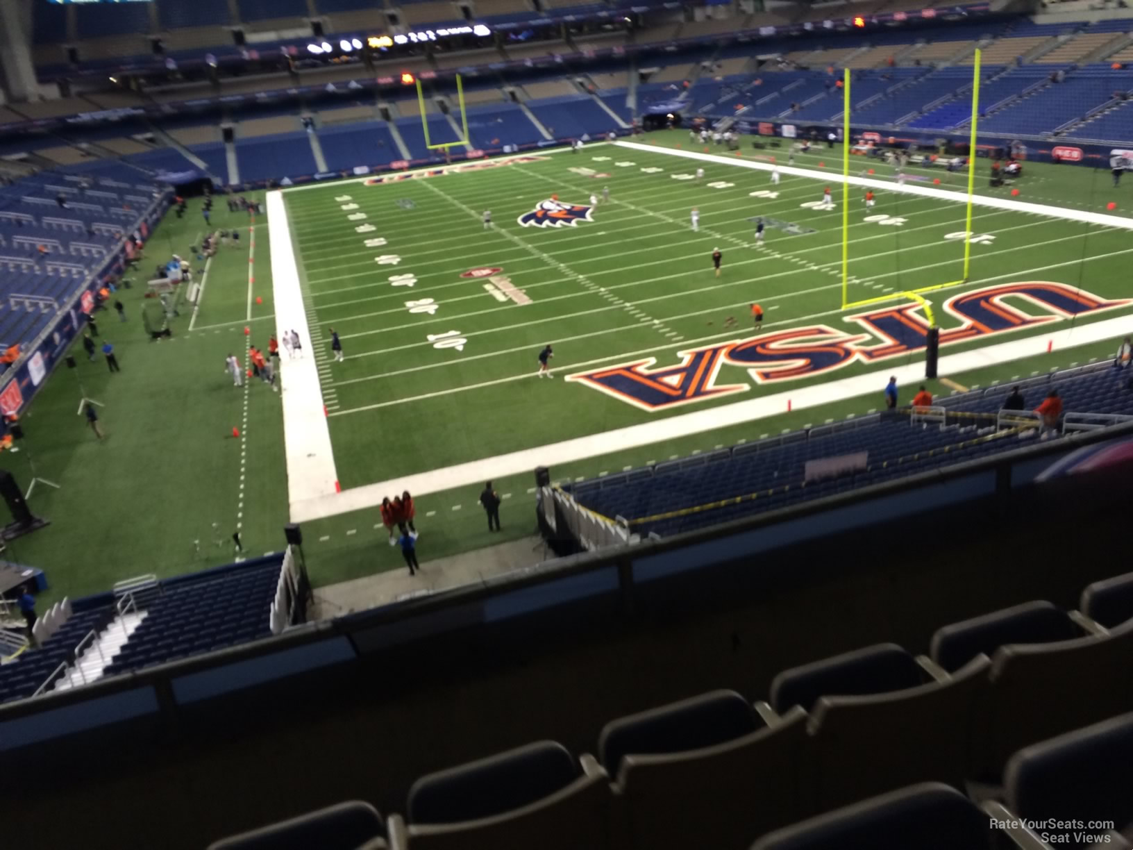 section 225, row 5 seat view  for football - alamodome
