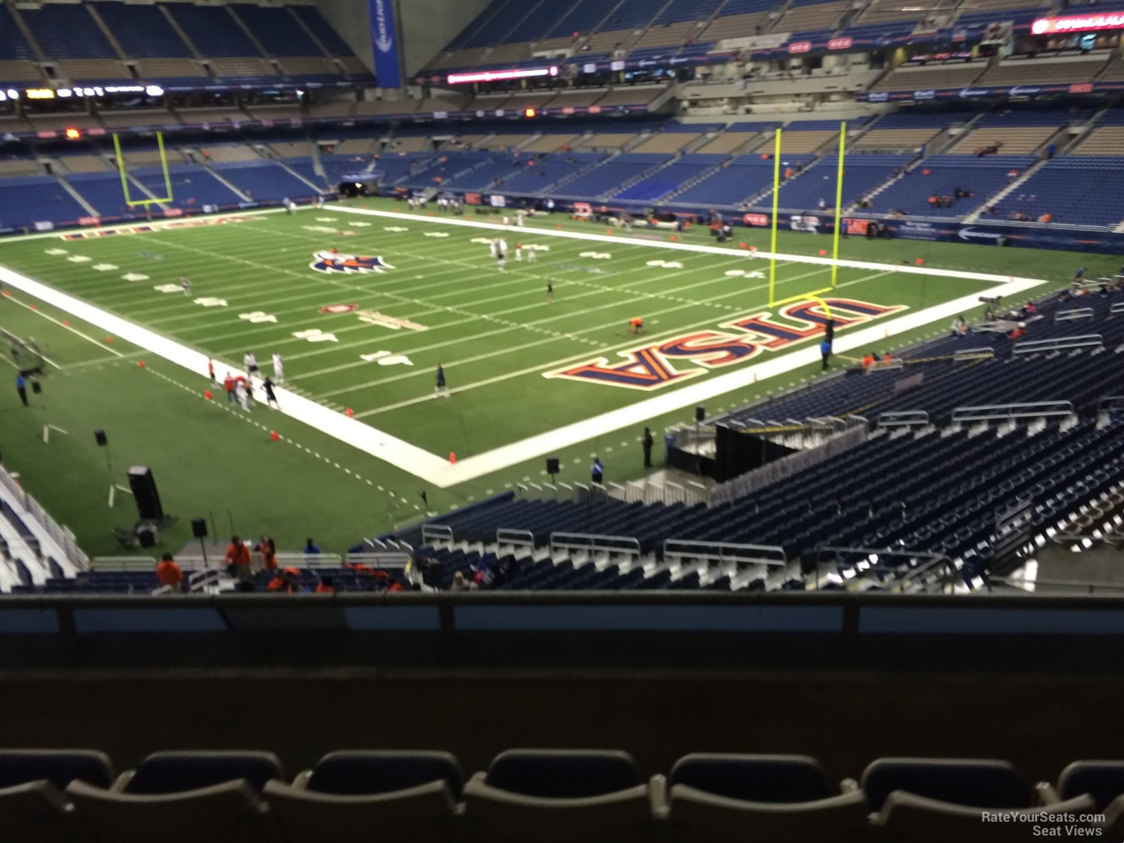 section 227, row 5 seat view  for football - alamodome