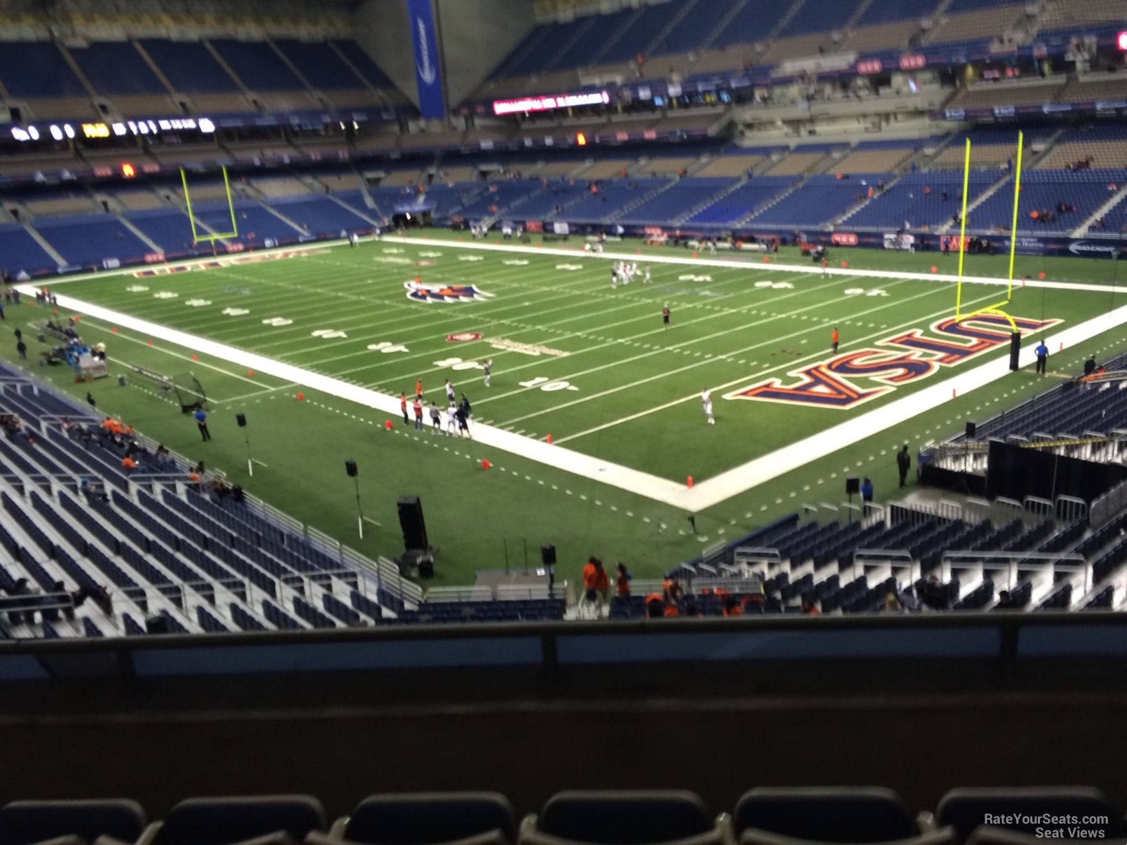 section 227c, row 5 seat view  for football - alamodome