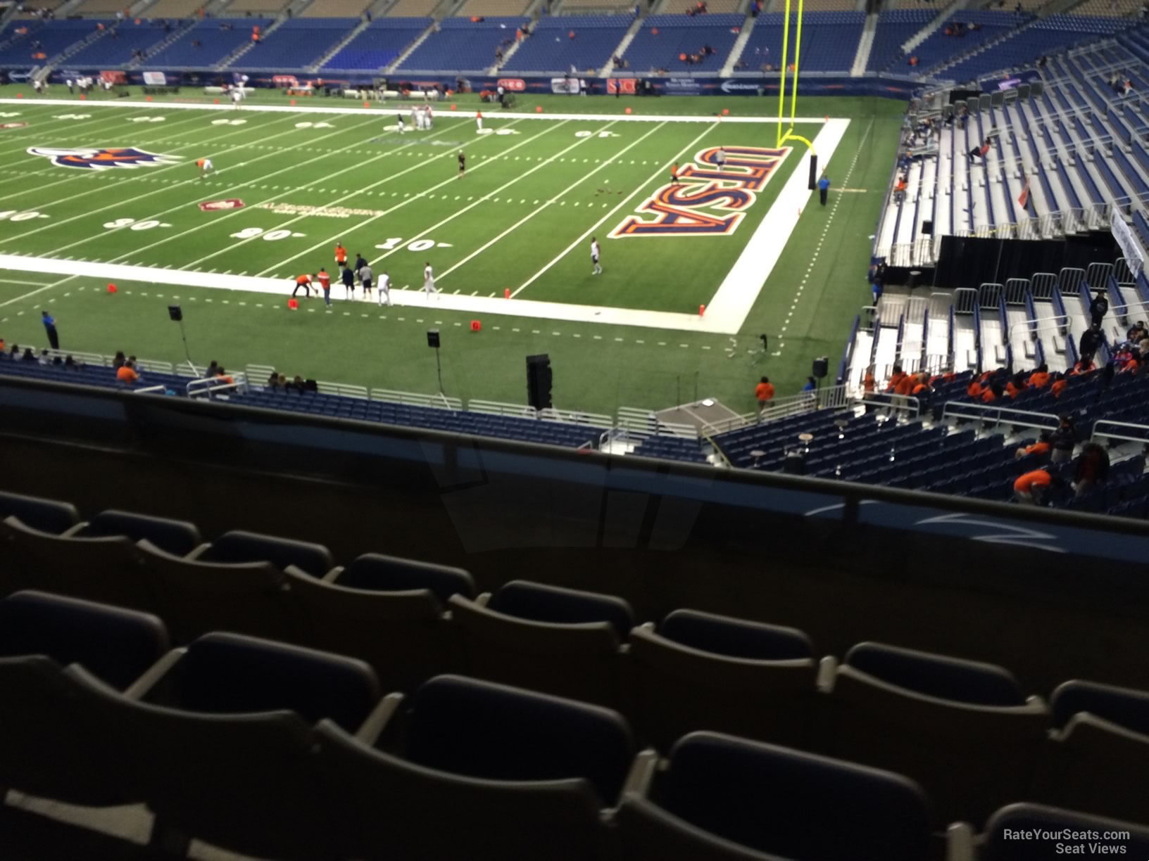 section 229, row 5 seat view  for football - alamodome