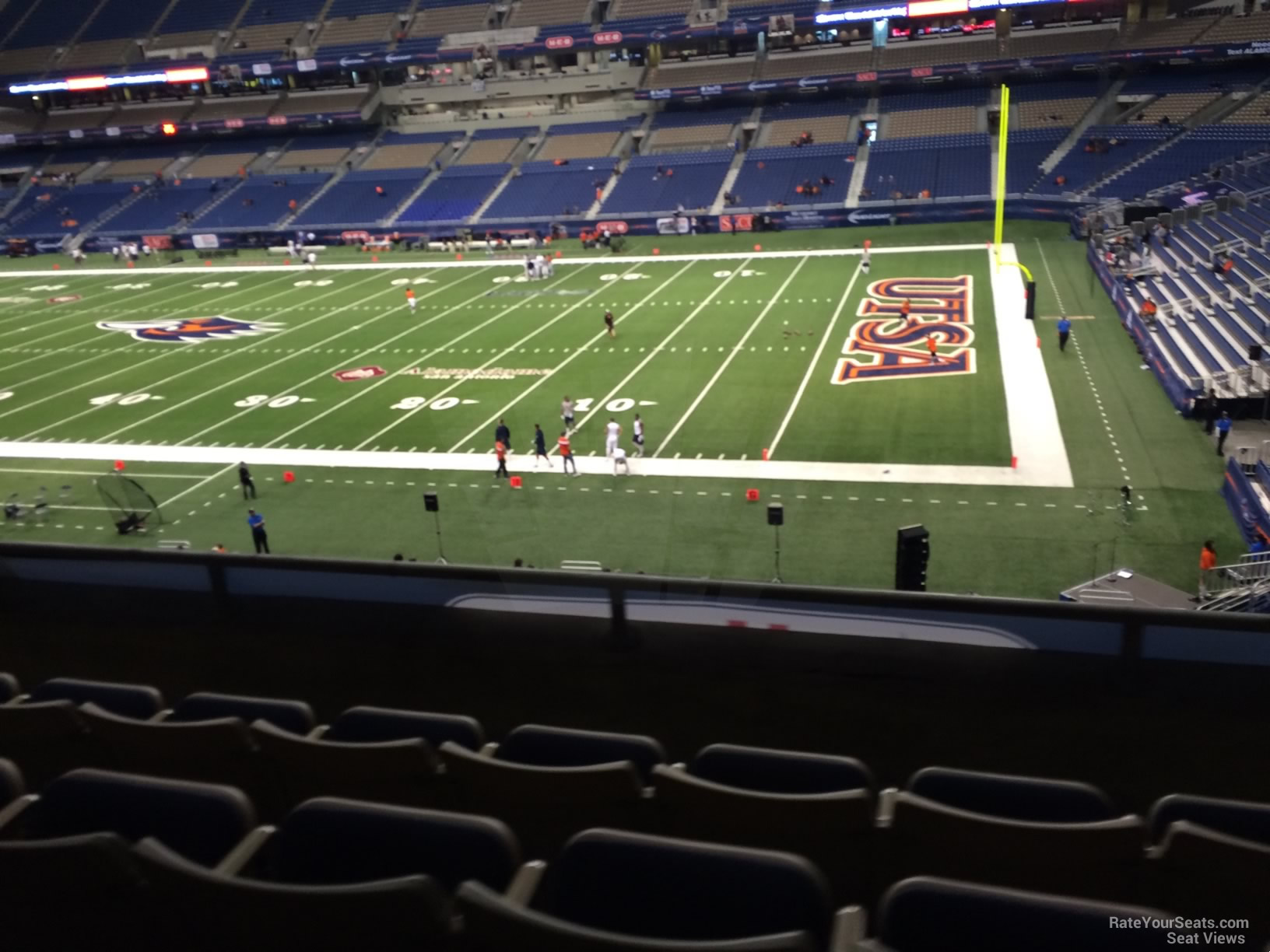 section 230, row 5 seat view  for football - alamodome