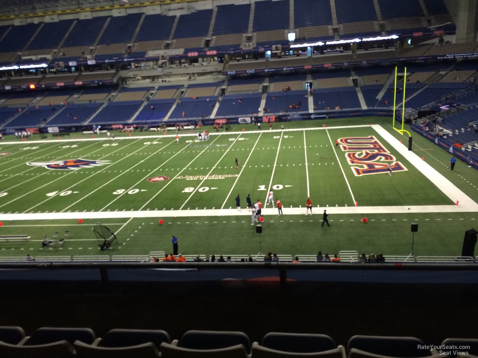 section 231, row 5 seat view  for football - alamodome