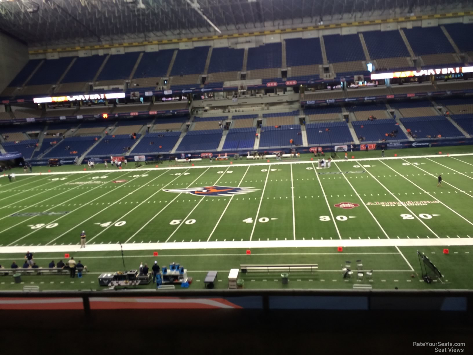 section 233, row 5 seat view  for football - alamodome