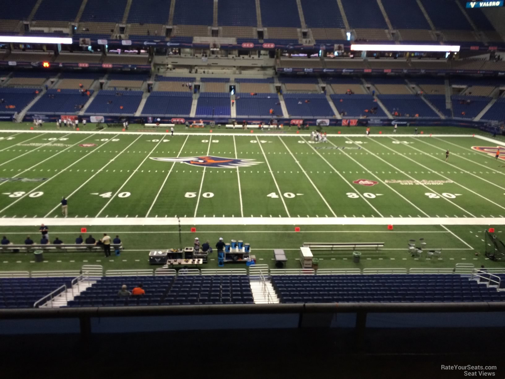 section 234, row 5 seat view  for football - alamodome