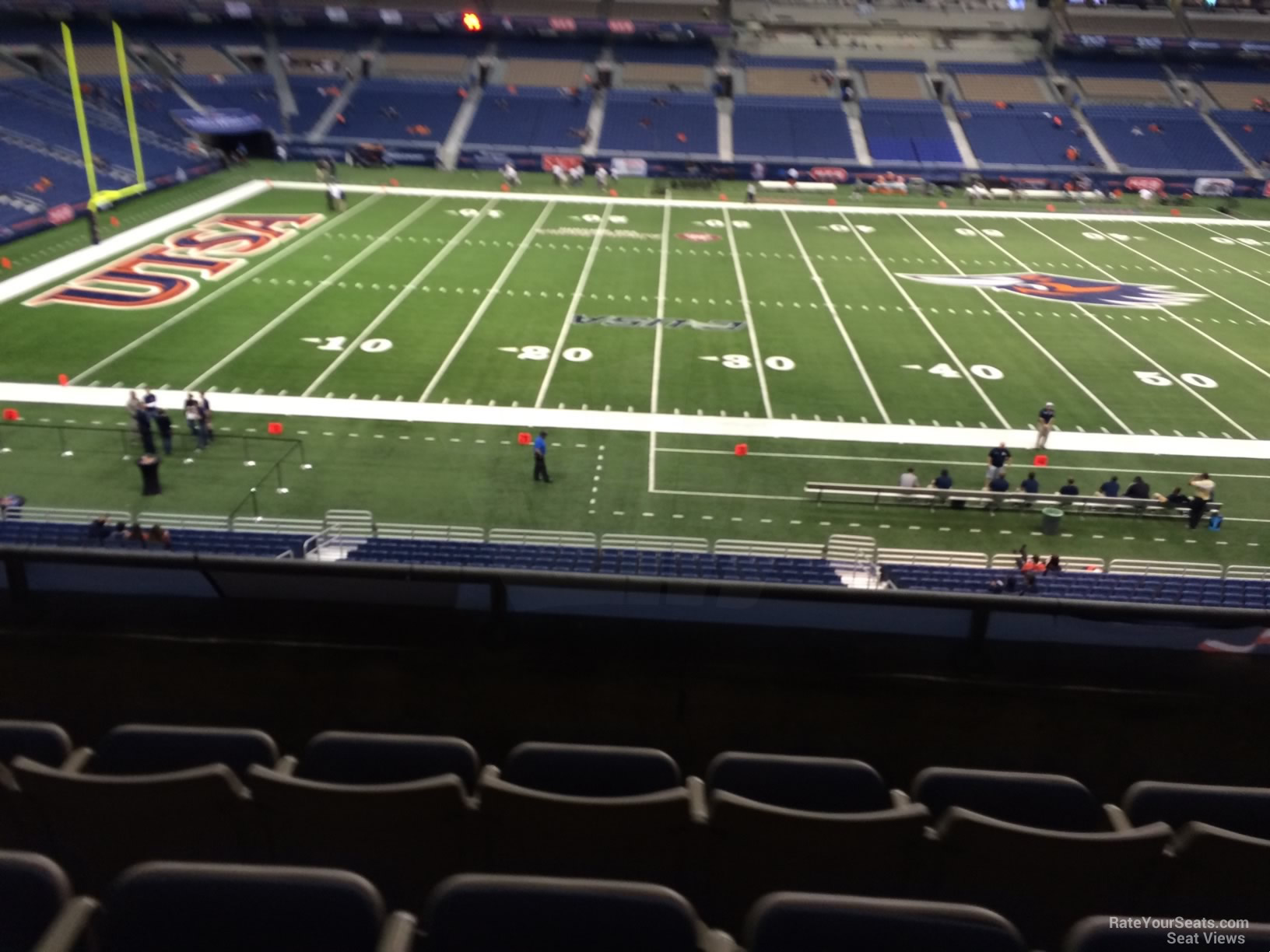 section 236, row 5 seat view  for football - alamodome