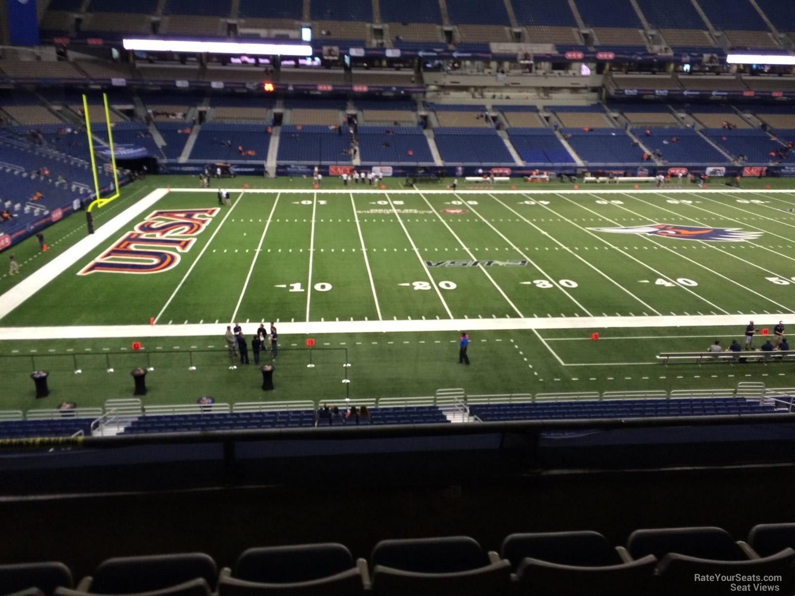section 237, row 5 seat view  for football - alamodome