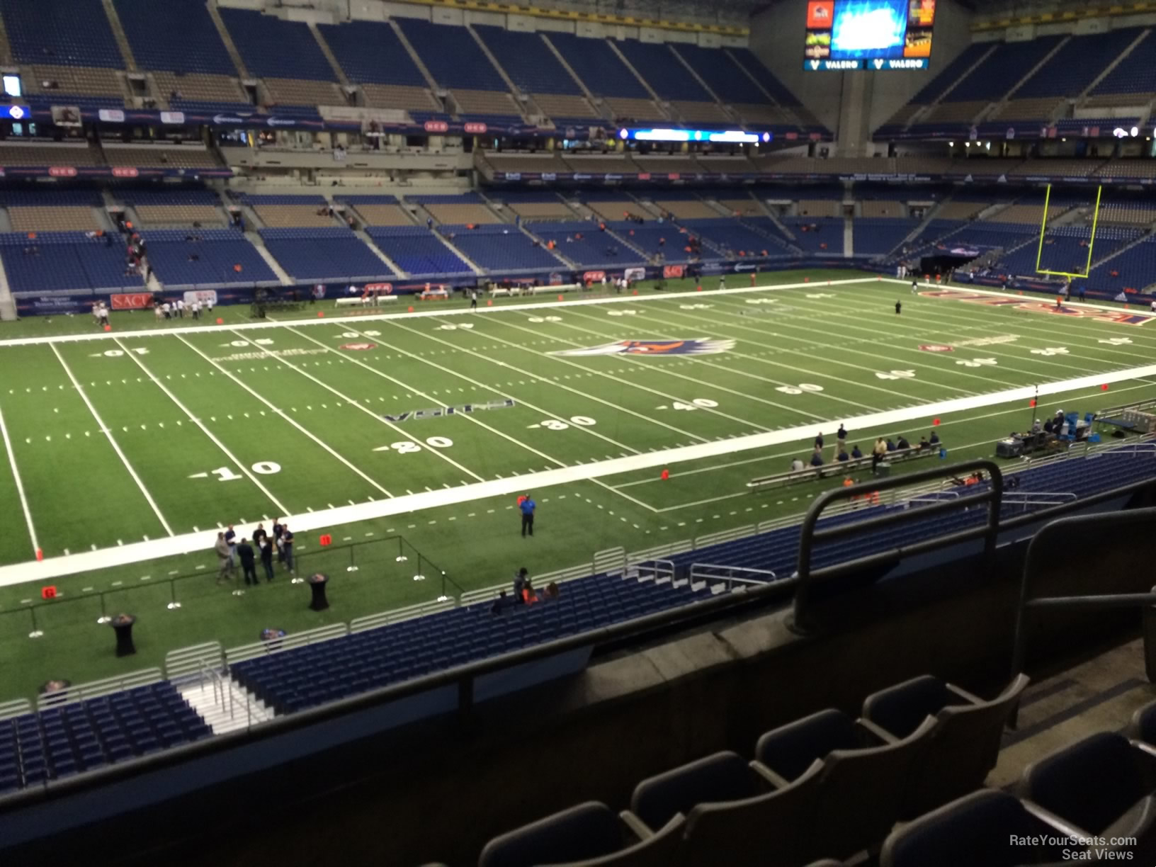 section 238, row 5 seat view  for football - alamodome