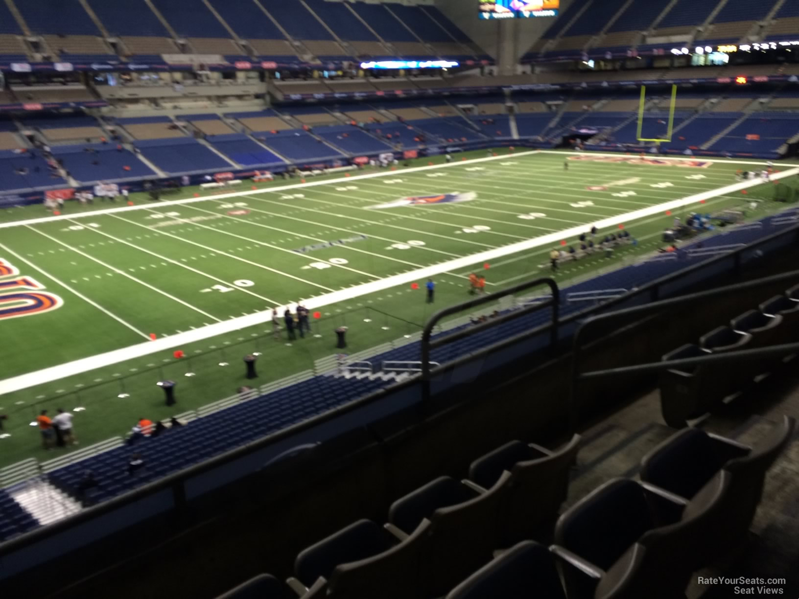 section 239, row 5 seat view  for football - alamodome