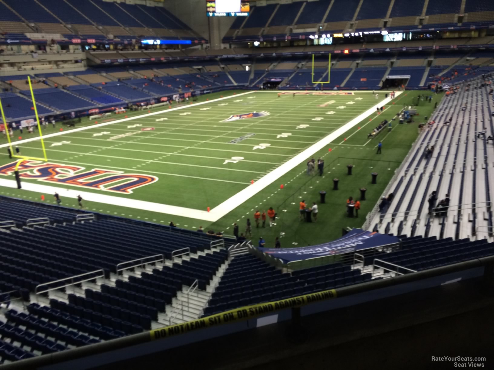 section 241, row 5 seat view  for football - alamodome