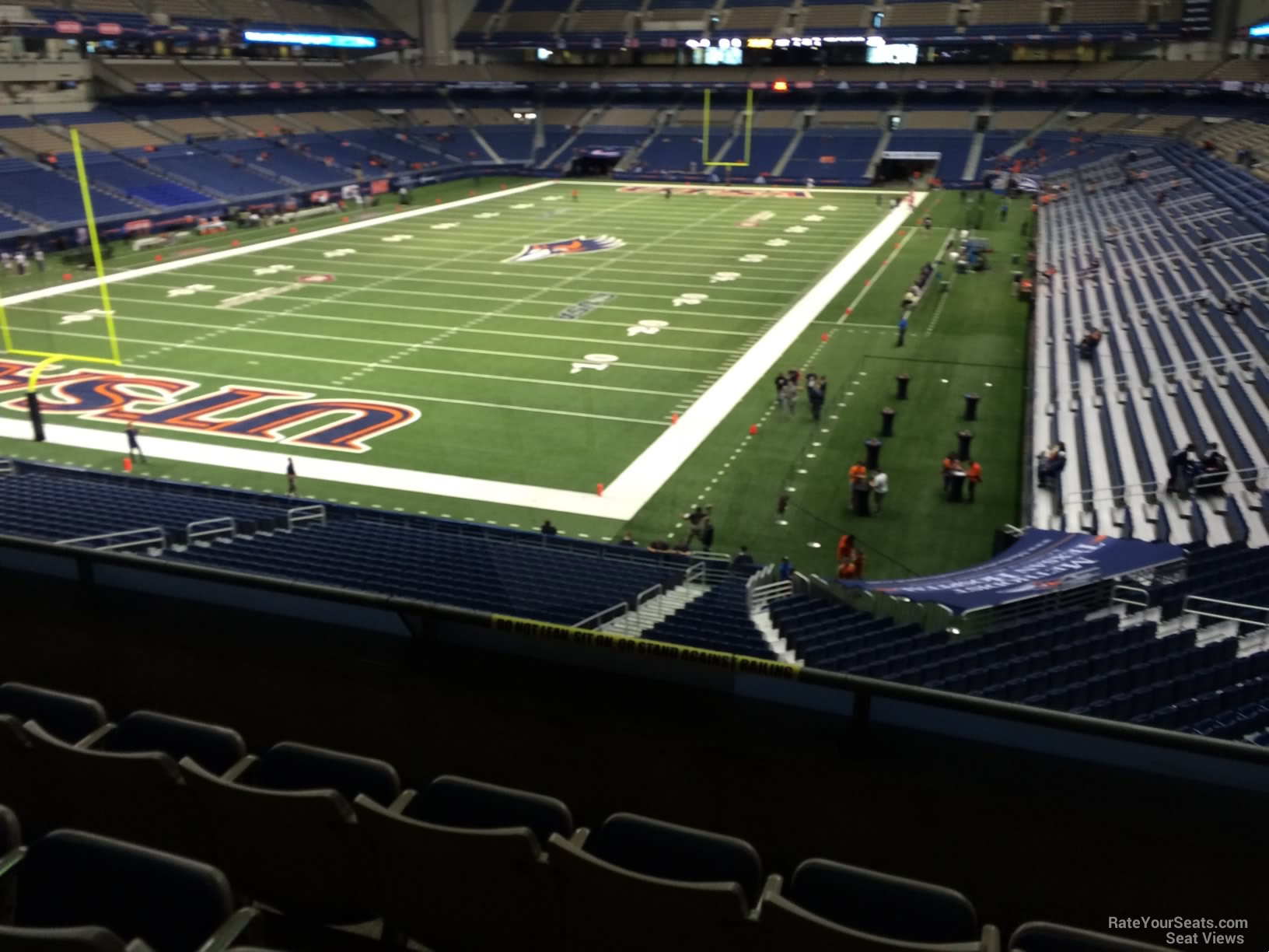 section 242, row 5 seat view  for football - alamodome