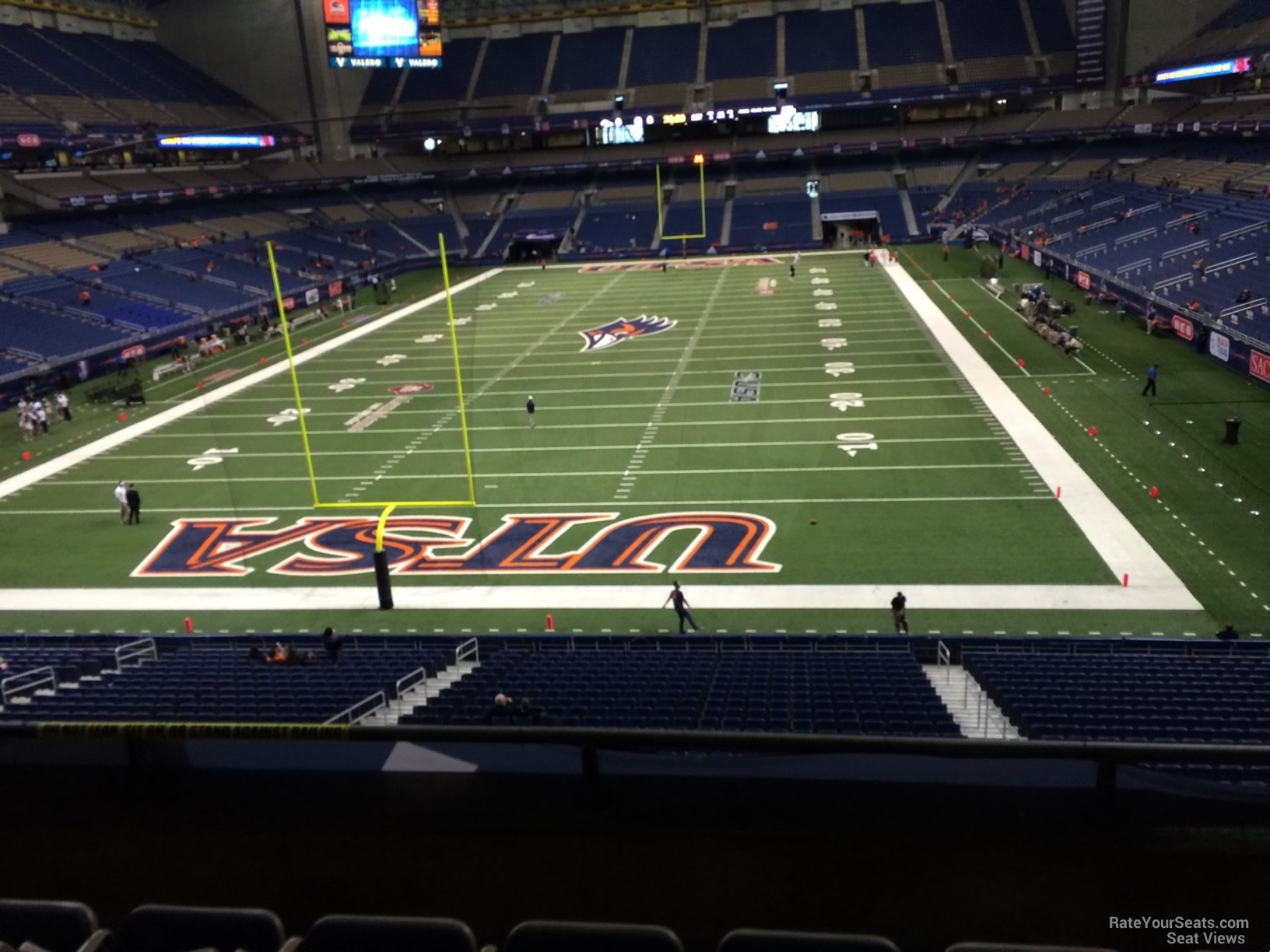 section 244, row 5 seat view  for football - alamodome