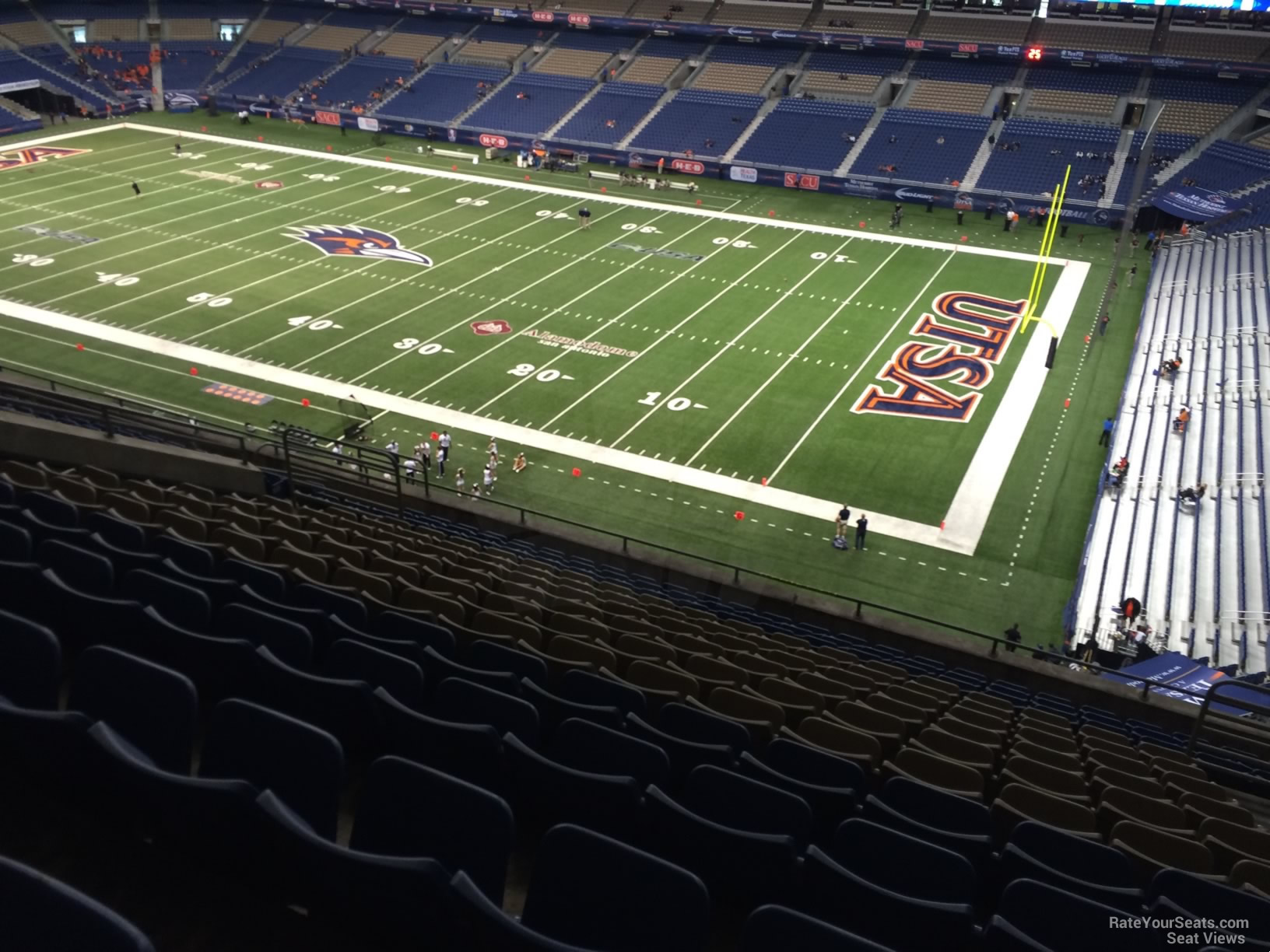 section 308, row 15 seat view  for football - alamodome