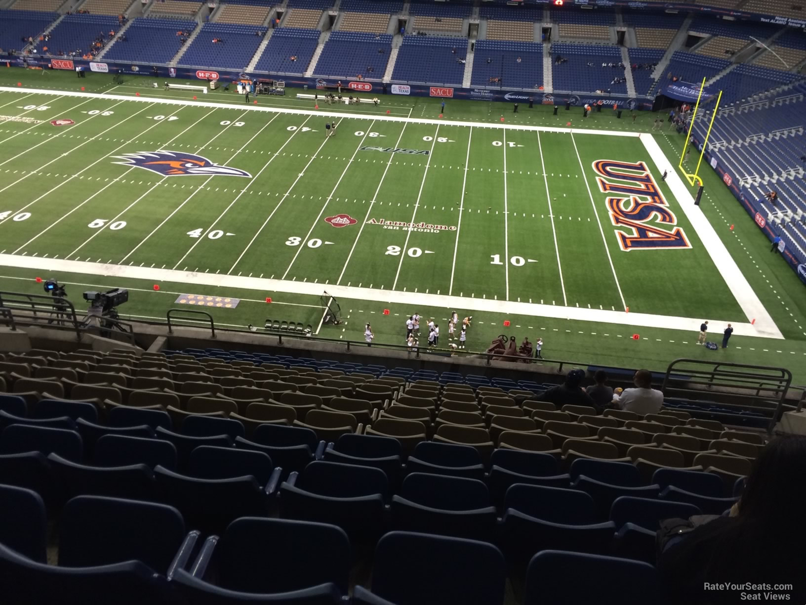 section 310, row 15 seat view  for football - alamodome