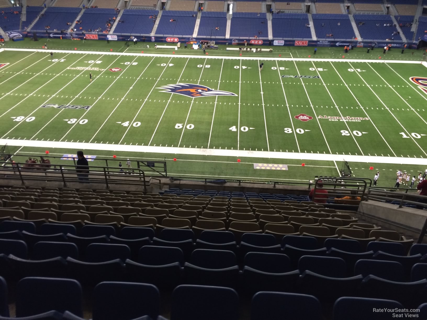 section 312, row 15 seat view  for football - alamodome