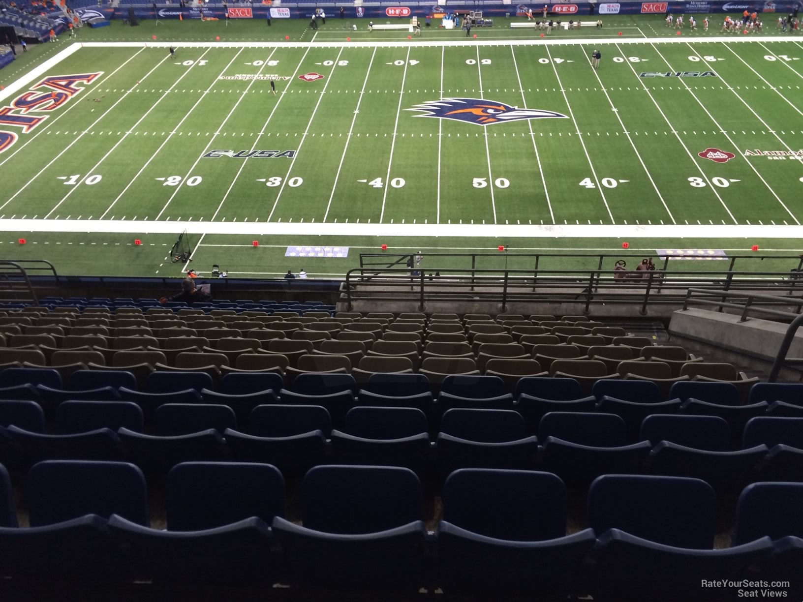 section 313, row 15 seat view  for football - alamodome