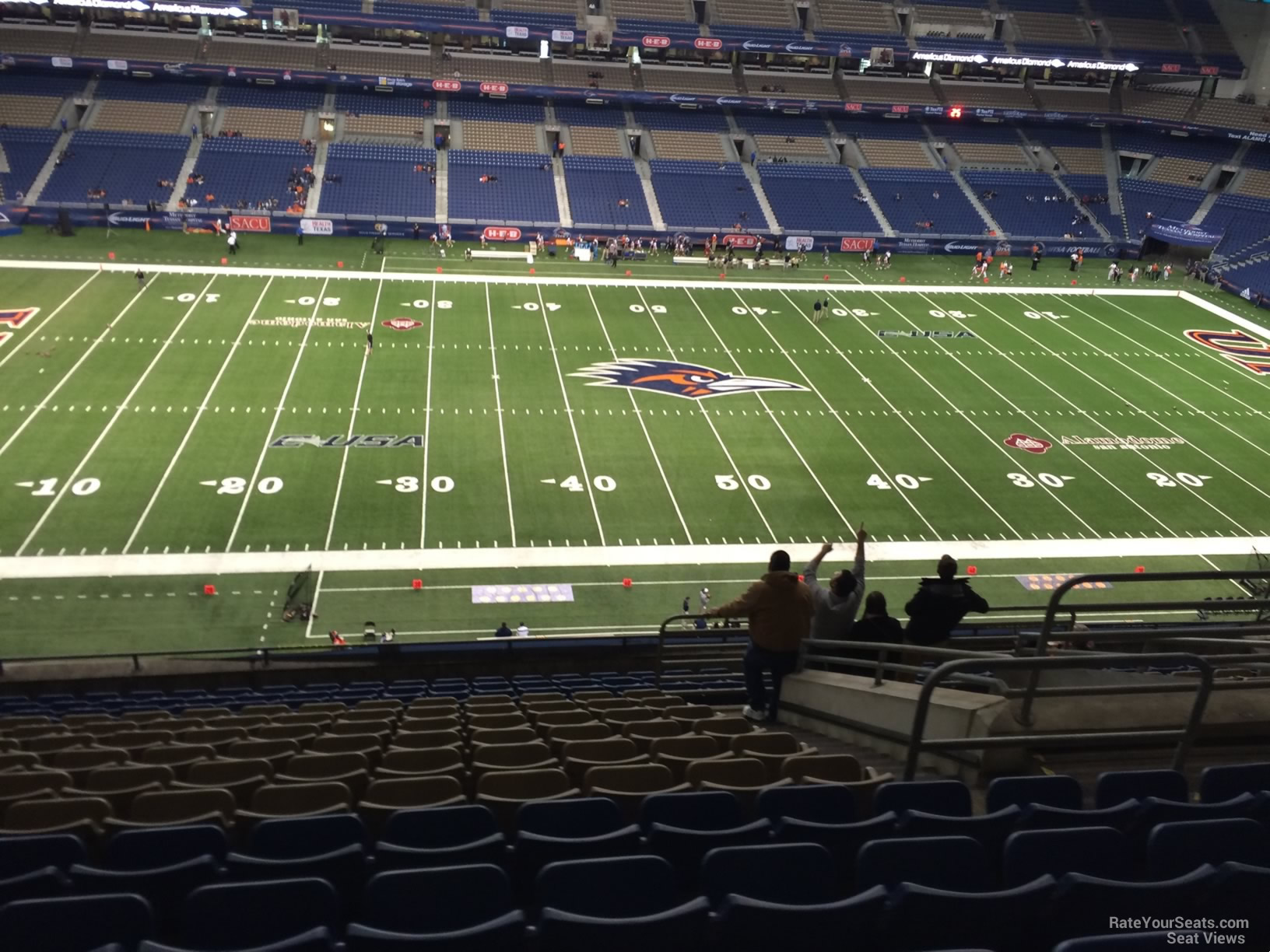 section 314, row 15 seat view  for football - alamodome