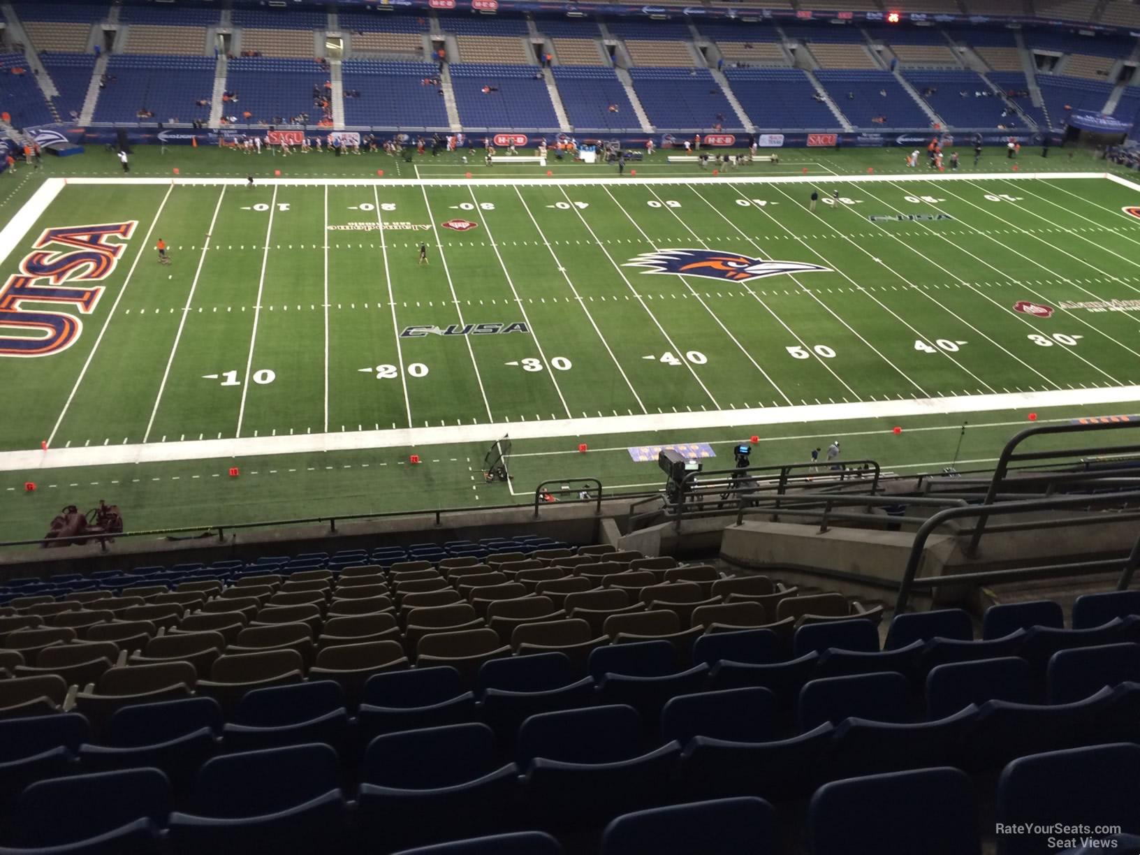 section 315, row 15 seat view  for football - alamodome