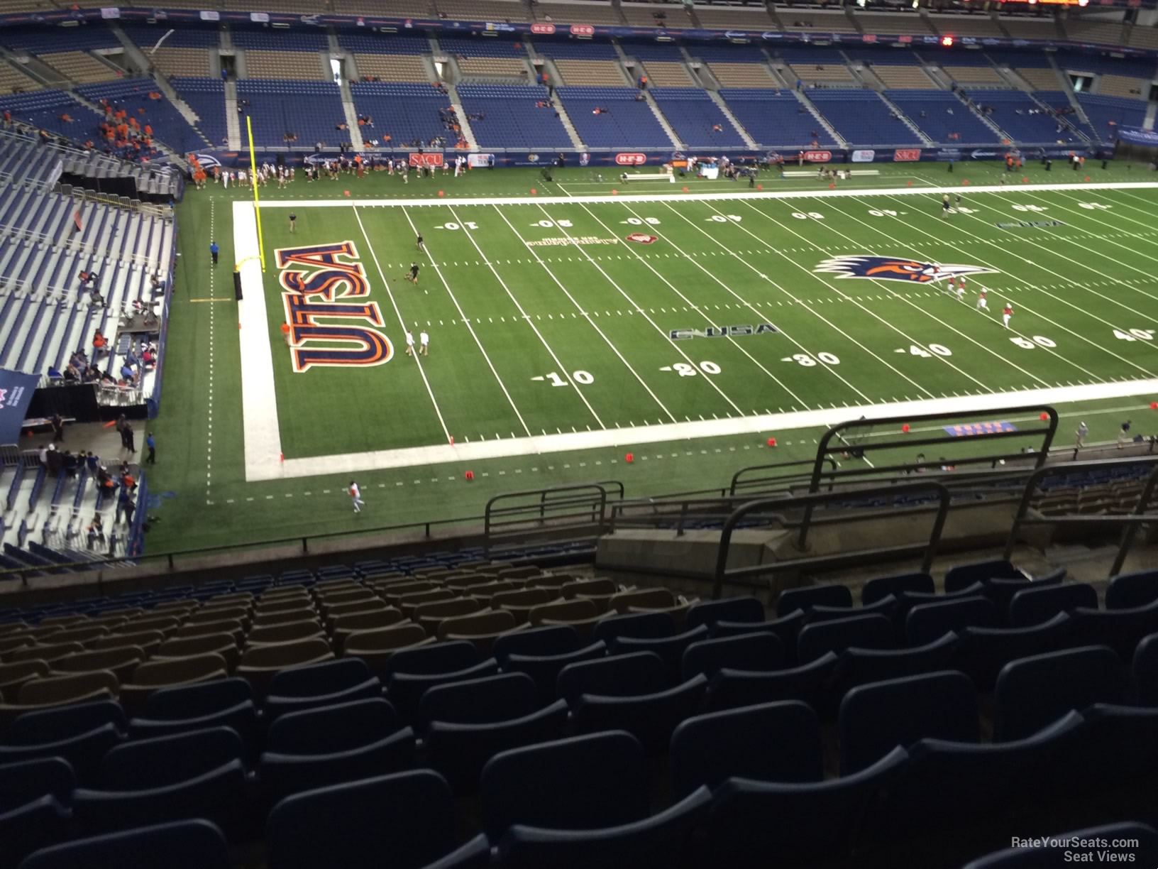 section 317, row 15 seat view  for football - alamodome