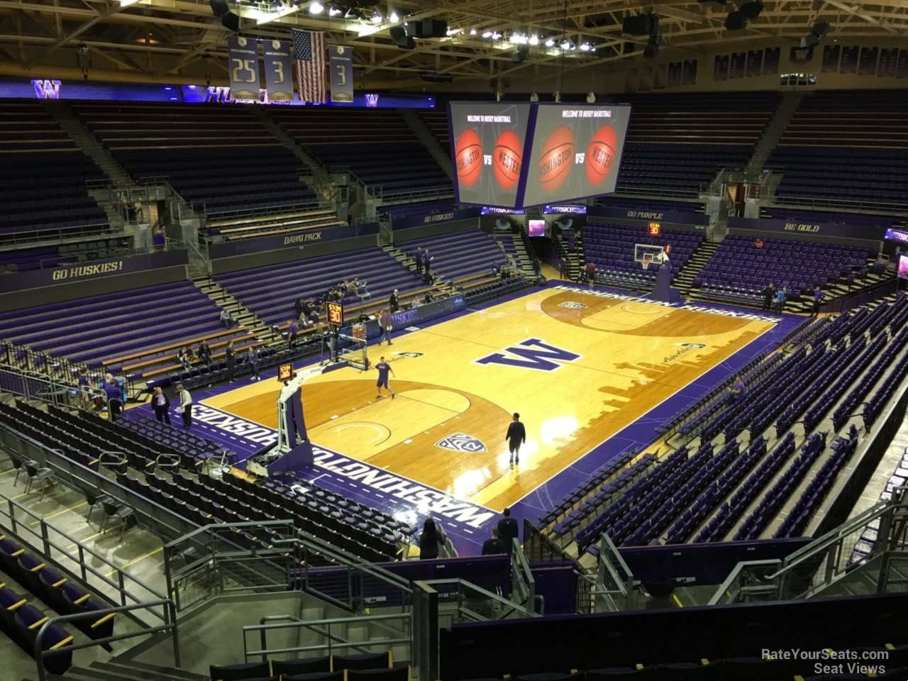 section 10, row 24 seat view  - alaska airlines arena