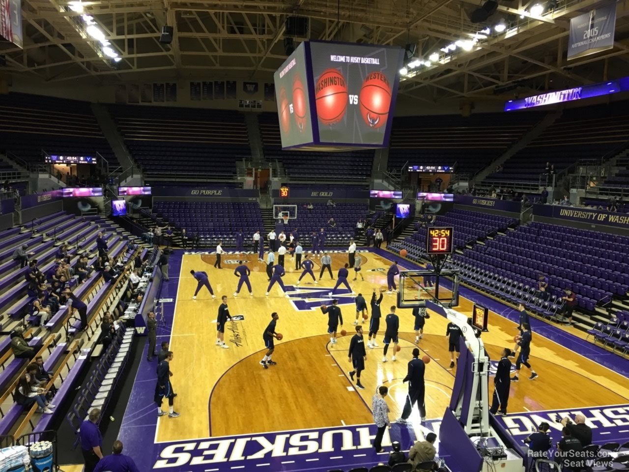 section 12, row 10 seat view  - alaska airlines arena