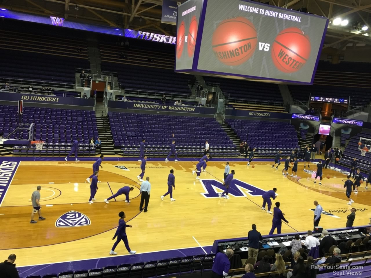 section 2, row 10 seat view  - alaska airlines arena