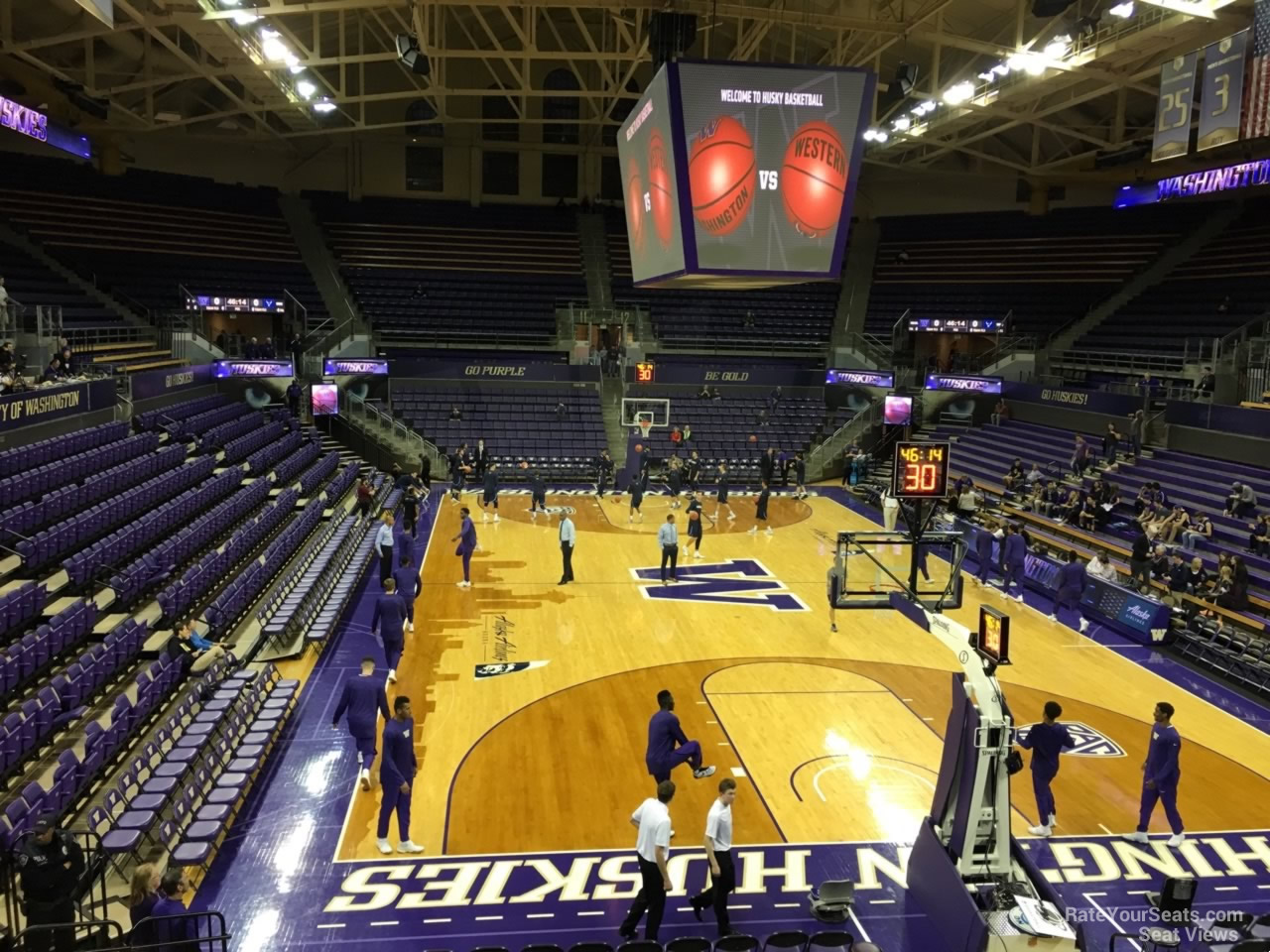 section 5, row 10 seat view  - alaska airlines arena