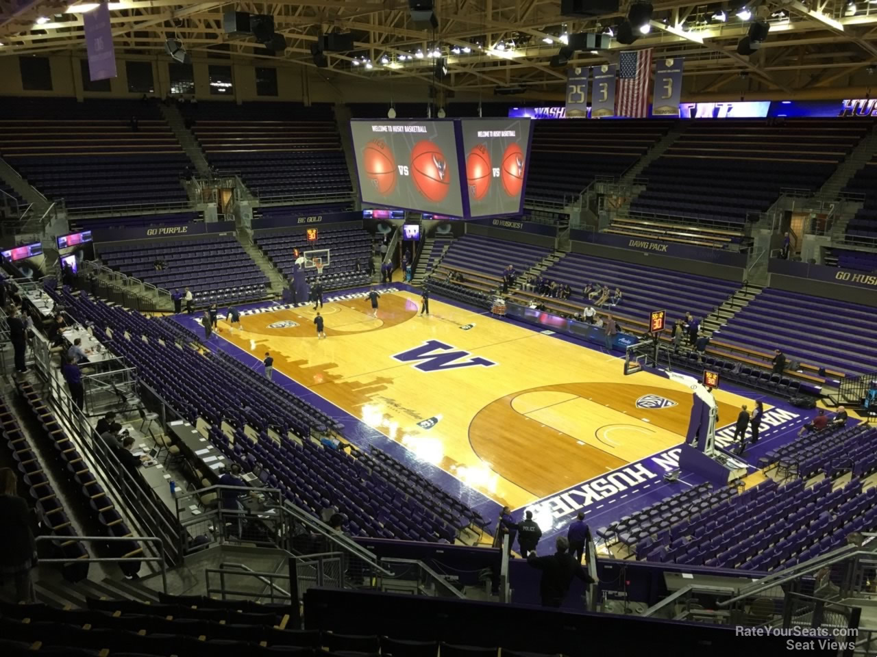 section 6, row 24 seat view  - alaska airlines arena