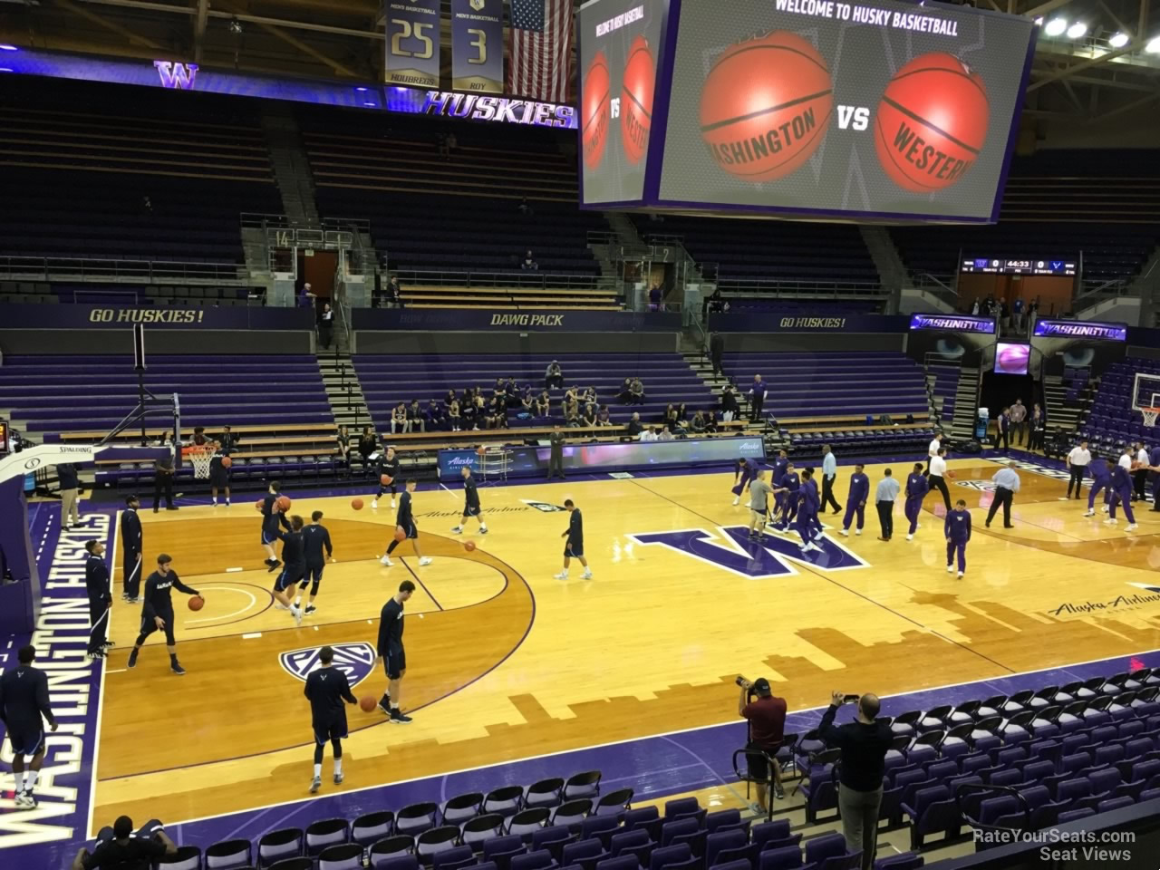 section 9, row 10 seat view  - alaska airlines arena