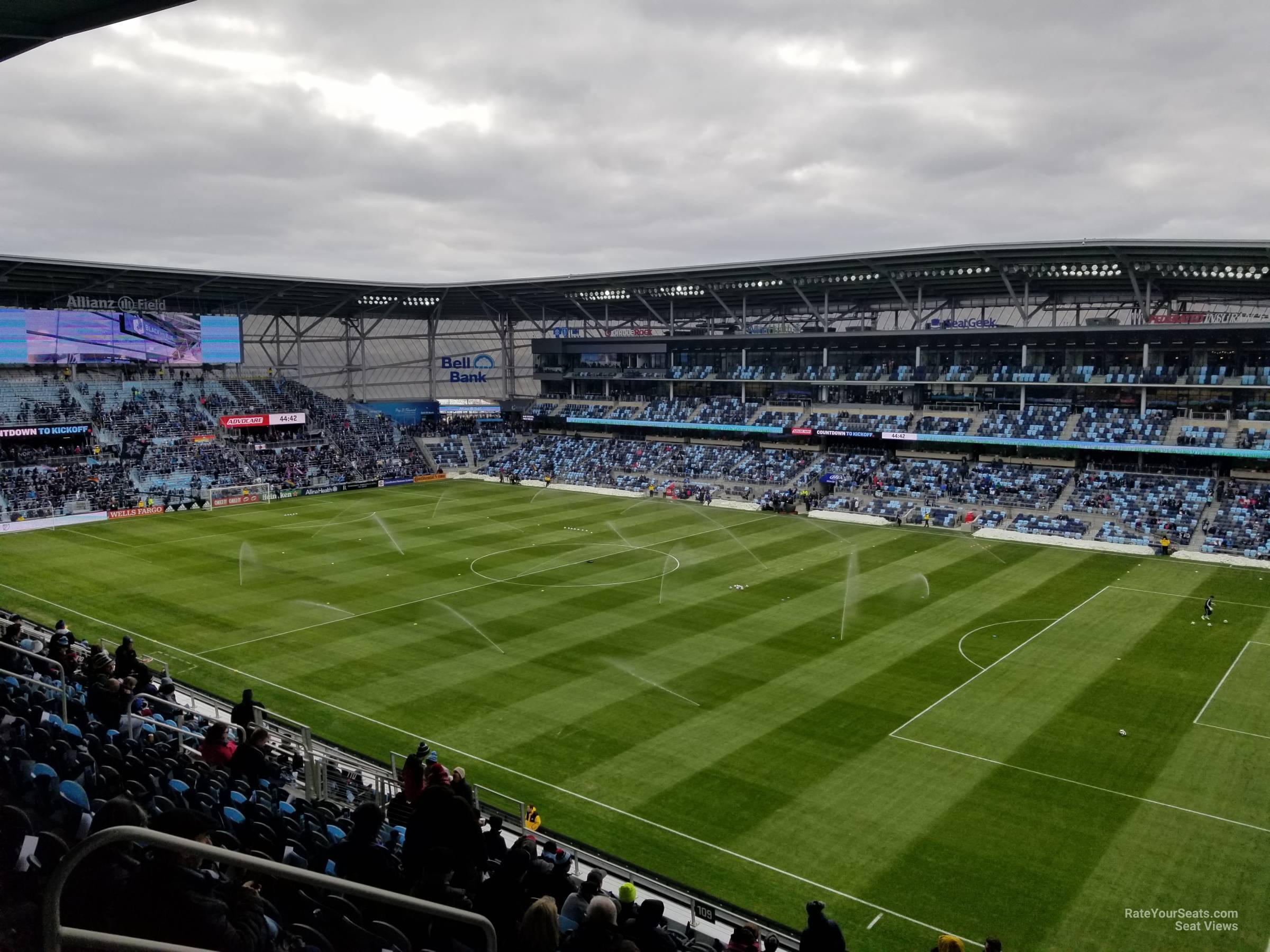 section 108, row 14 seat view  - allianz field