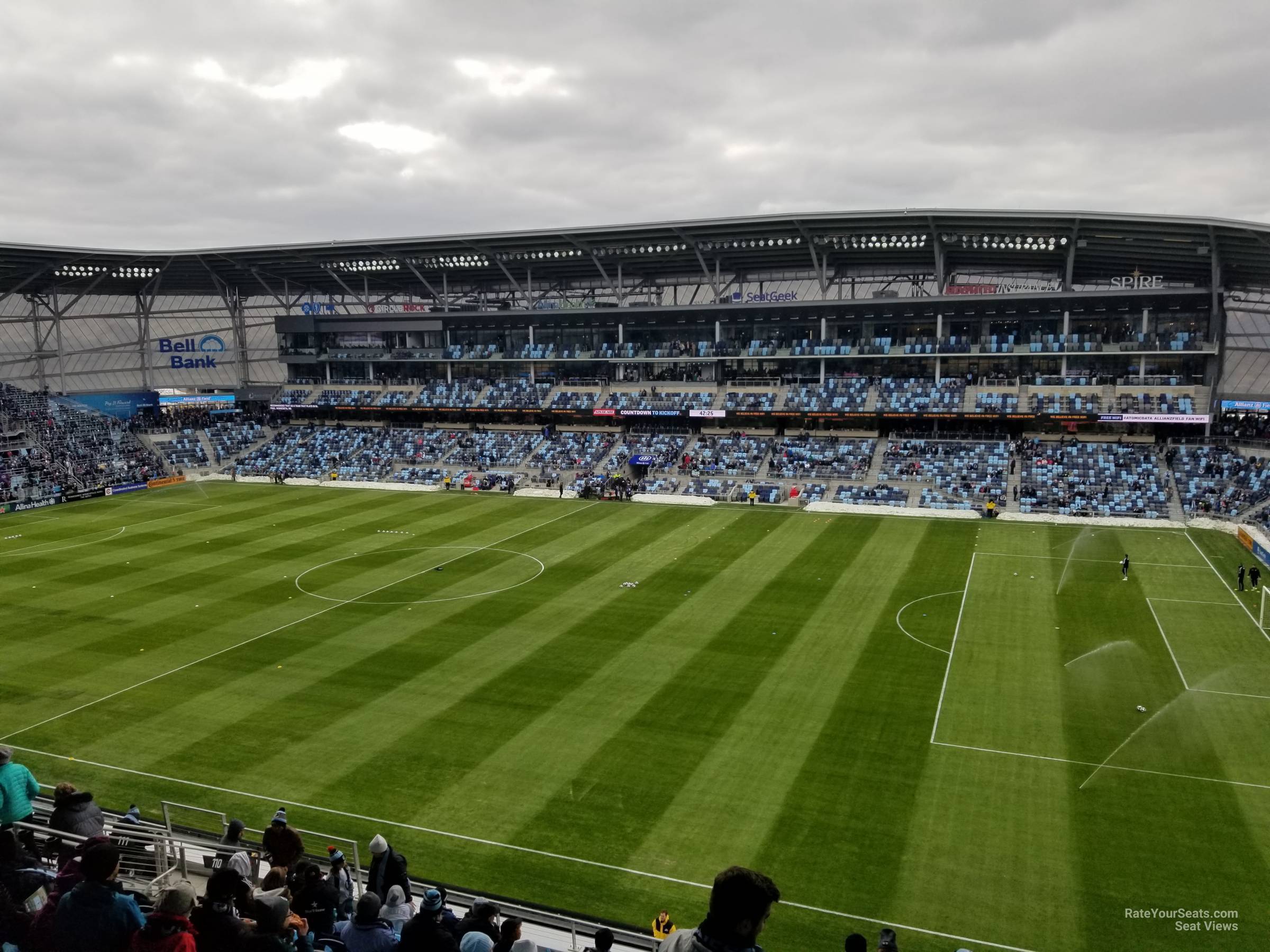 section 110, row 14 seat view  - allianz field