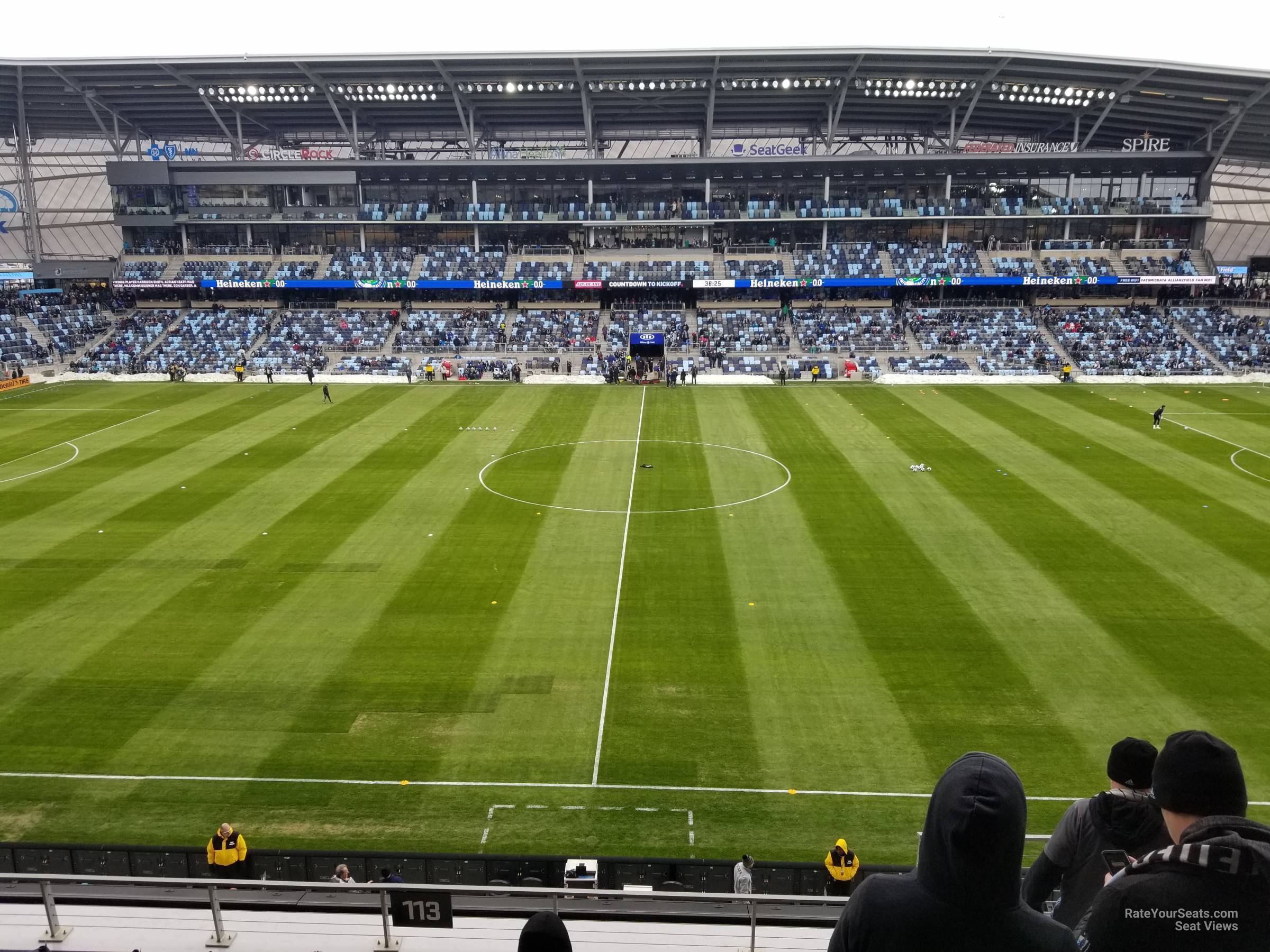 section 113, row 7 seat view  - allianz field