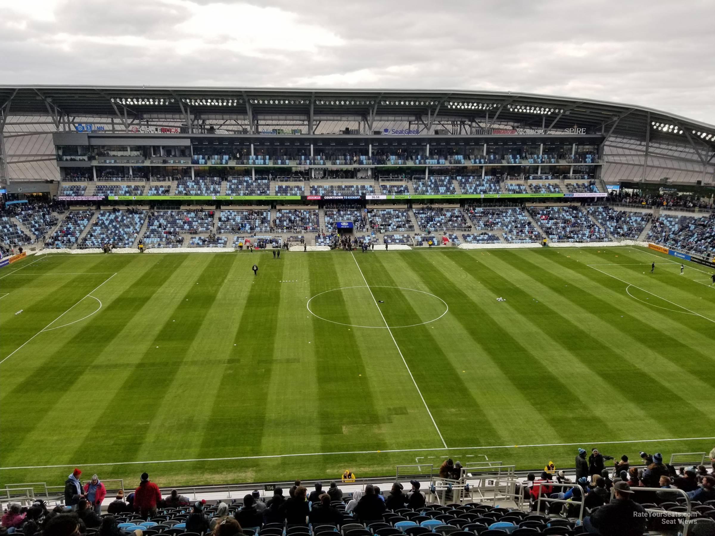 section 114, row 21 seat view  - allianz field
