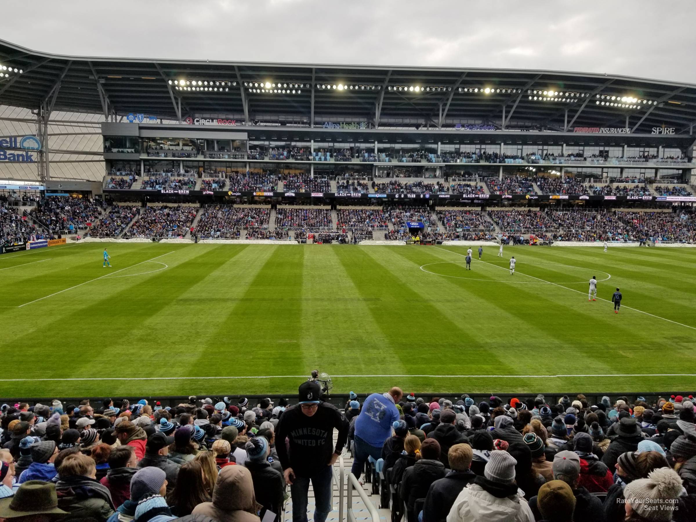 section 15, row 18 seat view  - allianz field